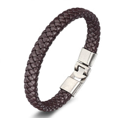 Braided Leather Cuff Bracelets
