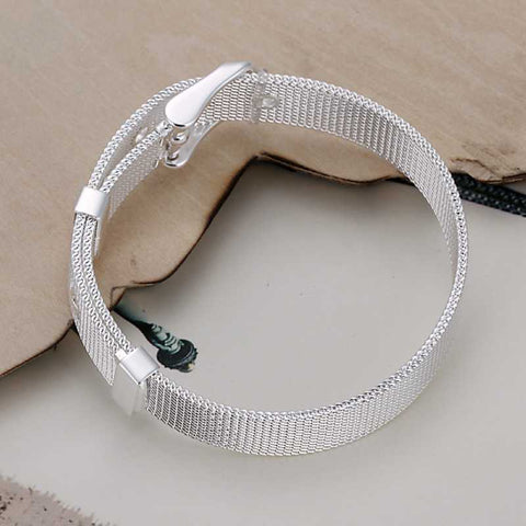 Silver Plated Mesh Bracelet