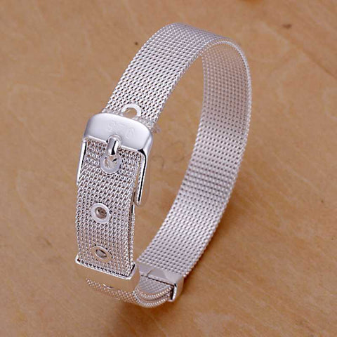 Silver Plated Mesh Bracelet