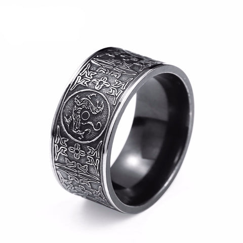 Titanium Chinese-style Ring